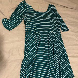 Colorful Confidence Dress in Teal (Modcloth)